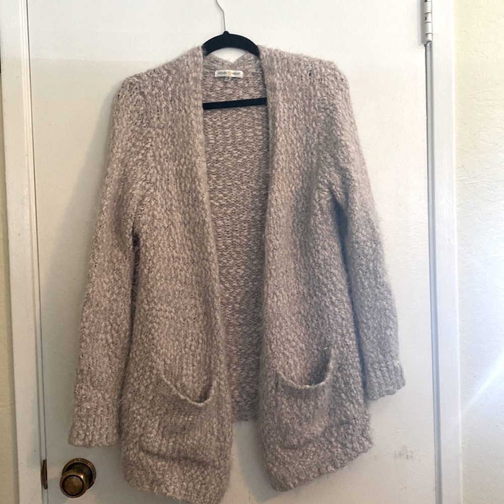 Soft Brown Long Cardigan